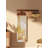 Modern Minimalist Rubberwood Wall-Mounted With Hooks Full-Length Mirror