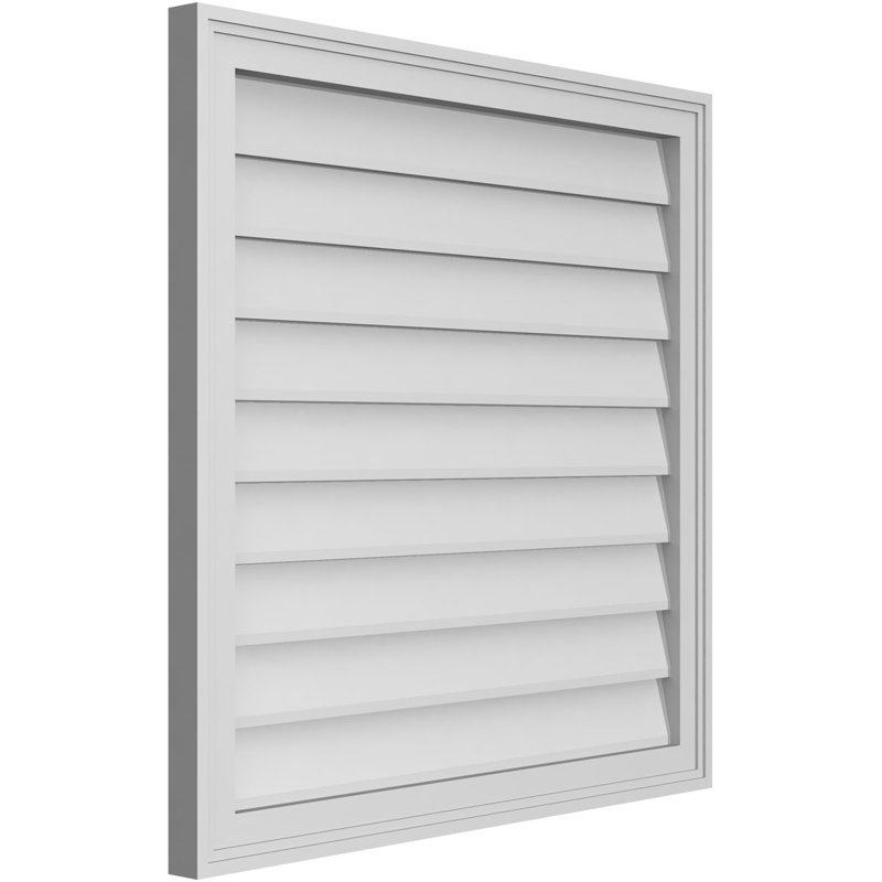 Cadre en brique, brun clair apprêté, H 30 po x l 30 po x P 1,5 po