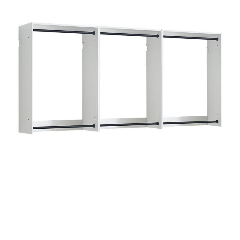 Système d'organisation murale en bois Rookwood, Blanc