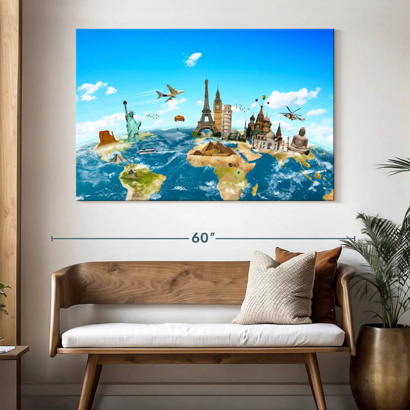 Senne Travel Monuments, 34" H x 51" W