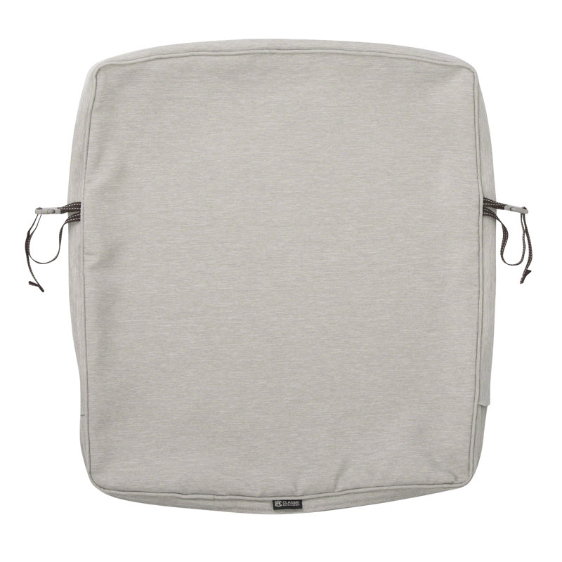 Pina Outdoor Dining Chair Seat Cushion, Heather Gray, 3" H x 23" W x 20" D