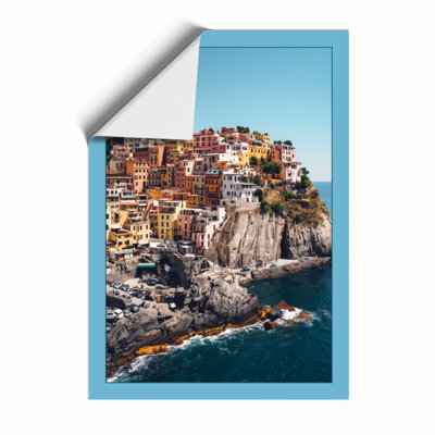 Clifftop Village Coastal - Print