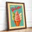 Italian Gelato Retro - Framed Print-384775138-384775143