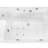 YELLOWSTONE 71" x 47.5" 2-Person White Whirlpool Bathtub with Dual Pump & Heater