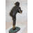 Amabilia Boy plays baseball Bronze Statue -  Size: 22"L x 12"W x 36"H.