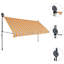Dakota Fields Fabric Cover Retractable Patio Awning-413255013-486486316
