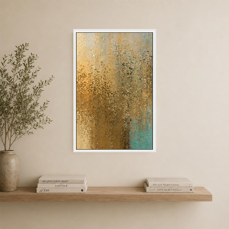 Psaume 117: louange et gloire par Mark Lawrence - impression sur toile, 24 po x 36 po / cadre flottant blanc