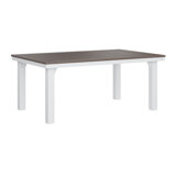 Berlin Gardens Homestead Regular Top With White Base Rectangular Dining Table