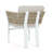 Outdoor Dining Chair Set of 2, Aluminum Frame with Comfortable Cushion, 300lbs Capacity for All-Weather Patio Seating