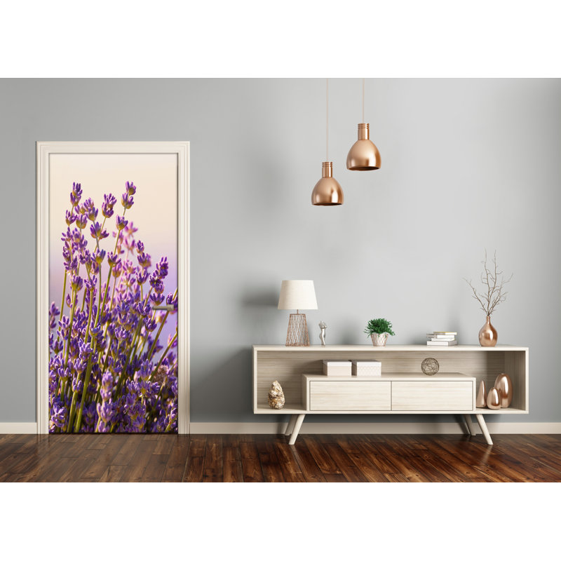 Lavender Door Decal, 205cm H x 95cm W