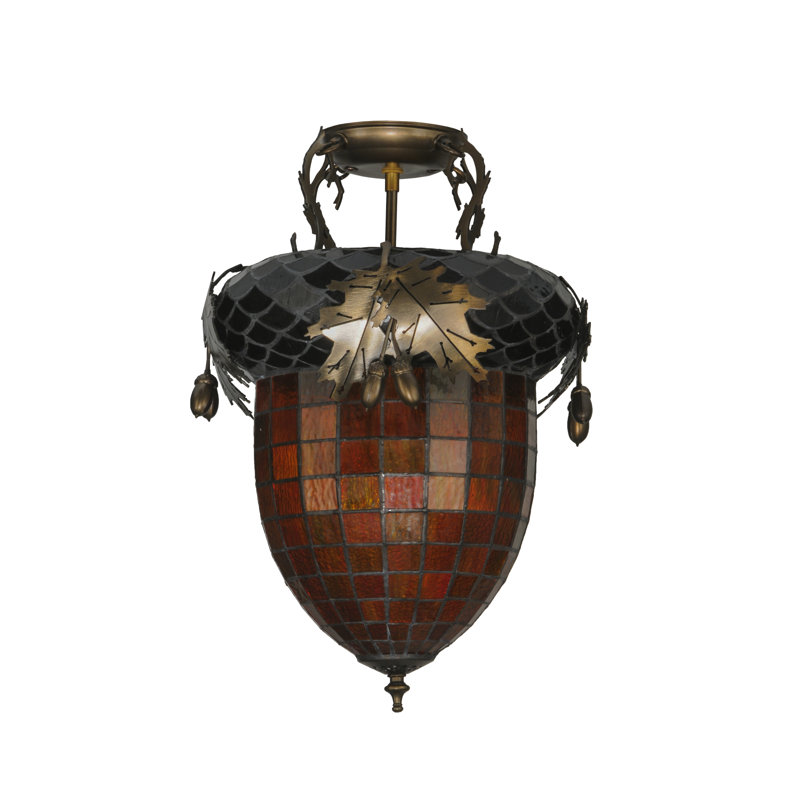 Rustic Lodge 1 - Light Semi Flush Mount