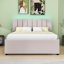 Lit plateforme tapissier classique avec lit gigogne simple Prarthana-1063275875-1063275876