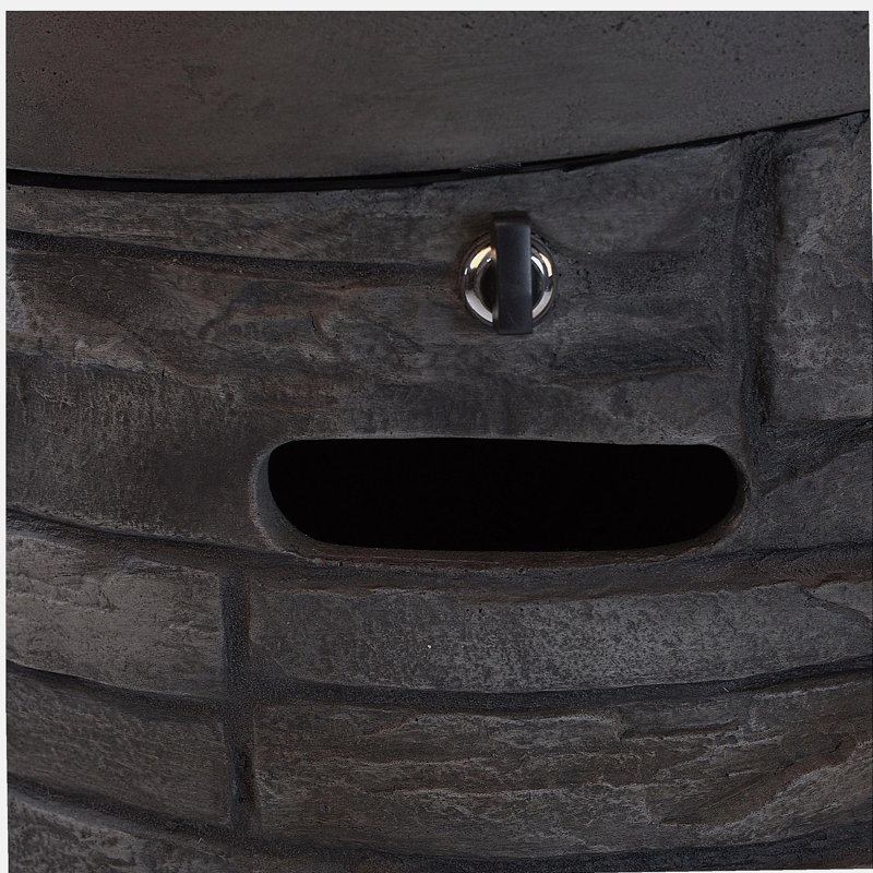 32000 BTU, CSA certified, 20-inch diameter circular outdoor gas fire pit, includes 2.5 kg volcanic stone and rain cover, magnesium oxide cultural stone surface treatment, more suitable for outdoor gardens