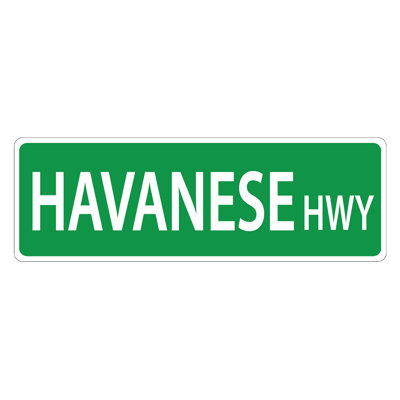 Plaque de rue suspendue havanais