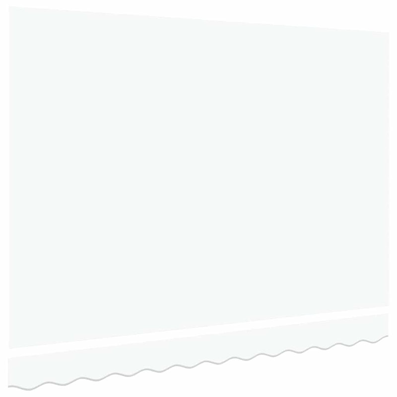 VidaXL Retractable, 280cm W x 195cm D, Solid Color, White