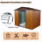 8Ft X 6Ft Outdoor Metal Storage Shed With Metal Foundation-121341751-121341753