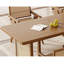 Ensemble de table à manger moderne et simple en bois massif.-105840421