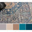 Tapis bleu Lucia 5 pi 0 po x 5 pi 0 po
