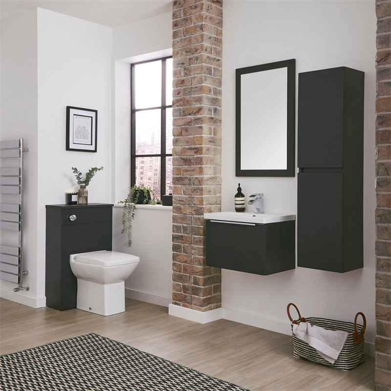 Clifton 800mm Wall Mounted Single Bathroom Vanity with Vitreous China Basin