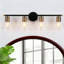 Luminaire mural moderne à 4 lumières avec abat-jour en verre 4 lumières