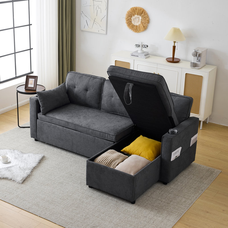 3 Seater Linen Sofa, Grey