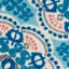 Tapis extérieur floral bleu-57939629