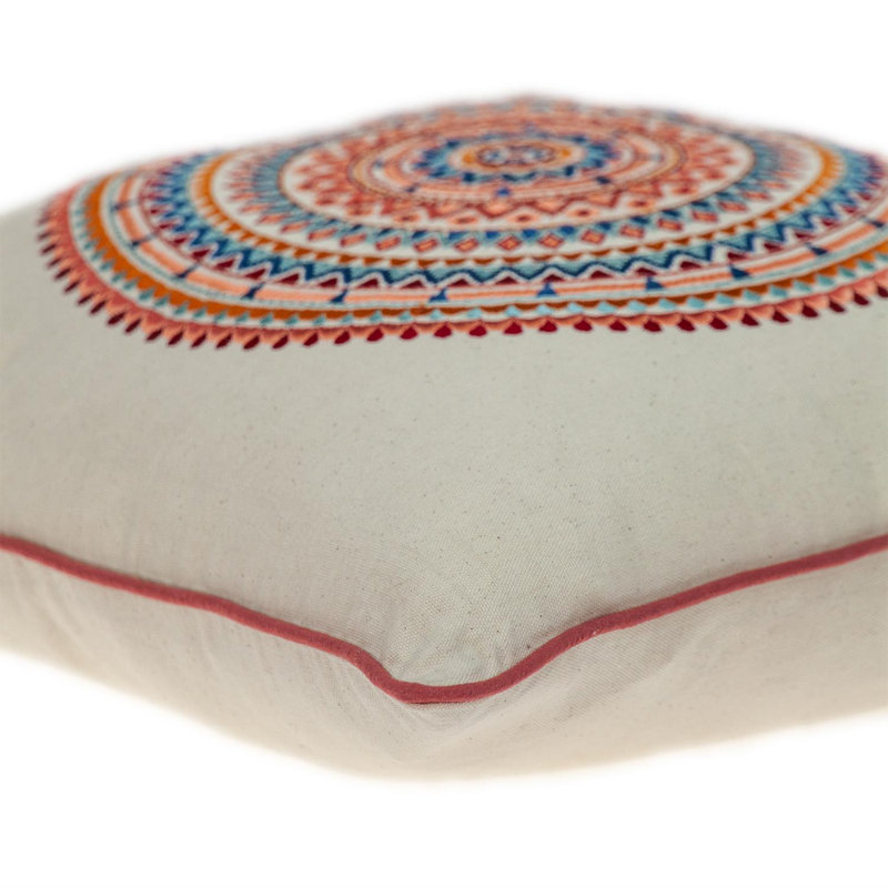 Parkland Collection Glibo Transitional Beige Throw Pillow