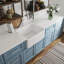DeerValley 605 x 455 x 256mm Ceramic Single Bowl Farmhouse Apron Kitchen Sink with Sink Grid and Basket Strainer White