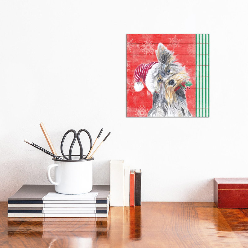 Holiday Puppy III by Patricia Pinto - Wrapped Canvas Gallery-Wrapped Canvas Giclée, 30.48cm H x 30.48cm W