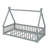 Playful Tent Design Floor Bed With Guardrails And Sturdy Slats-548867073