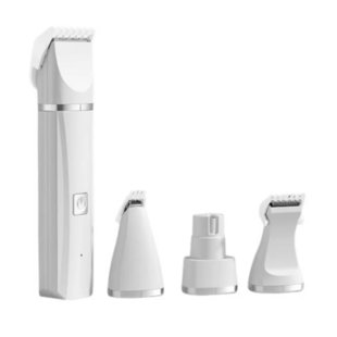 Ensemble de toilettage pour animaux 4 tiges différentes rechargeables sans fil