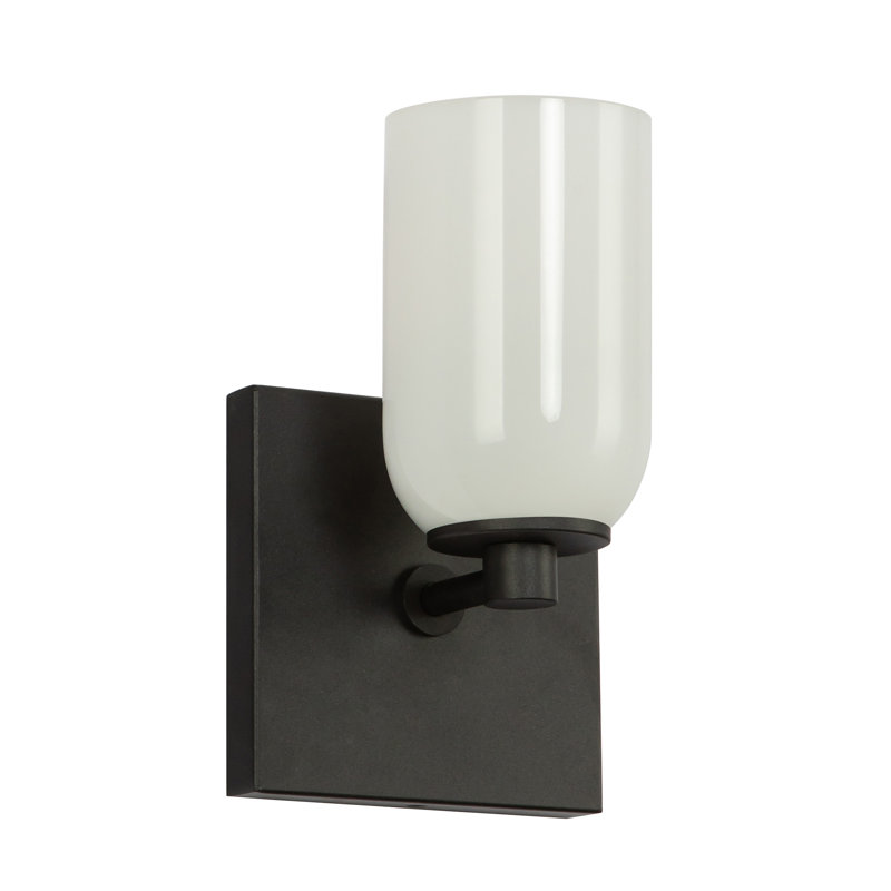 Nola 1 - Light Armed Sconce, Glossy Opal