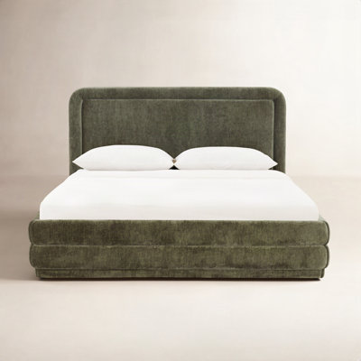 Chenille Upholstered Bed