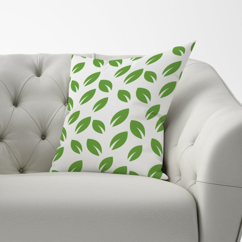 Mirielle Leaves Floral Square Throw Cushion