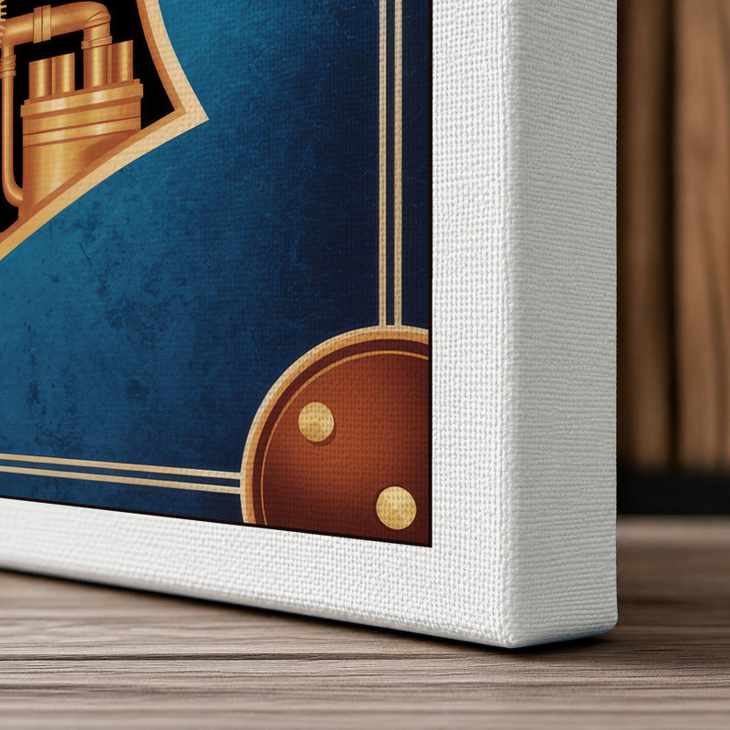 Mechanical Mind Steampunk - Wrapped Canvas, 36x24 - 91.4 x 61.0 cm, White Border