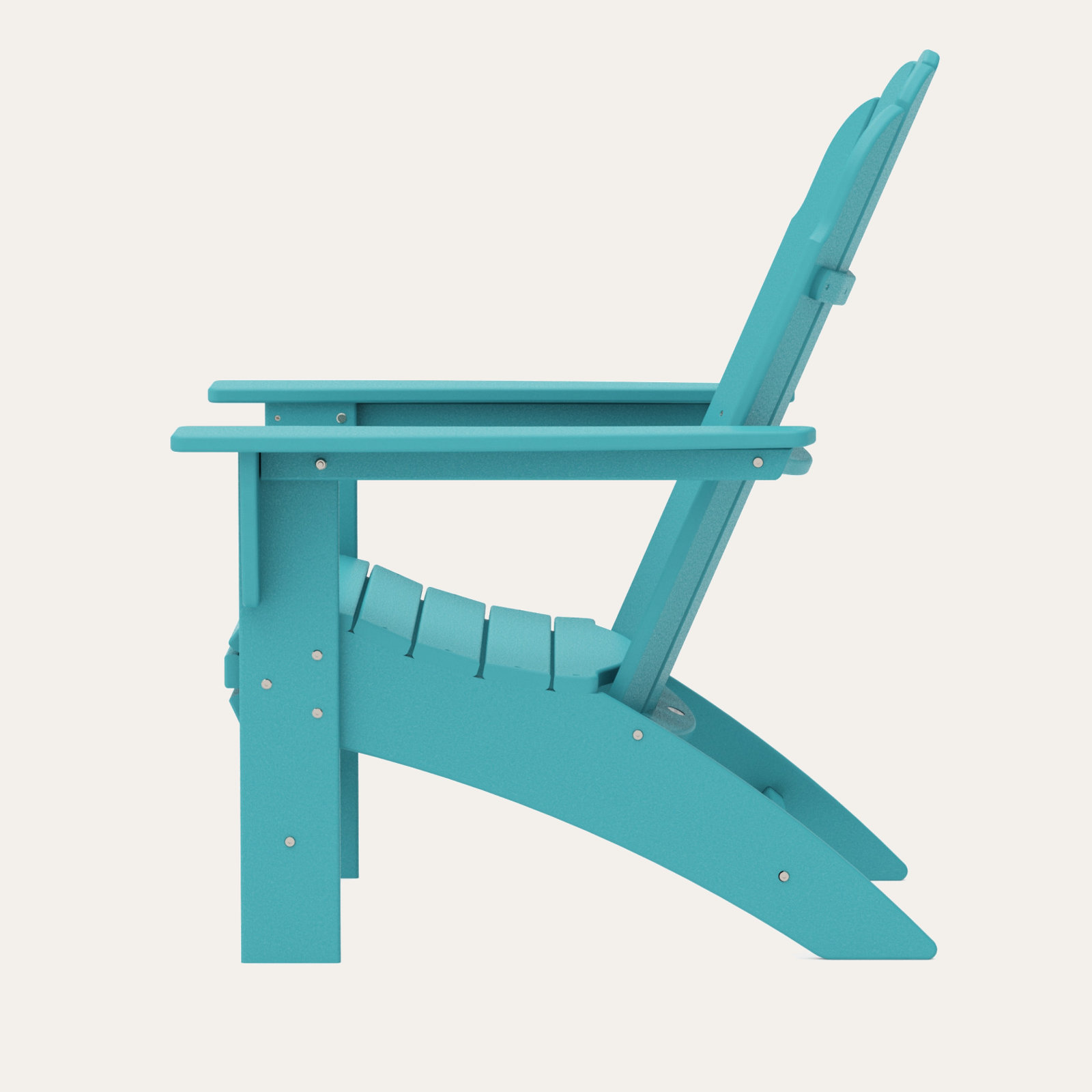 POLYWOOD Vineyard Curveback Resin Adirondack Chair, Aruba