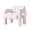 Fauteuil d'appoint rembourré en bouclé