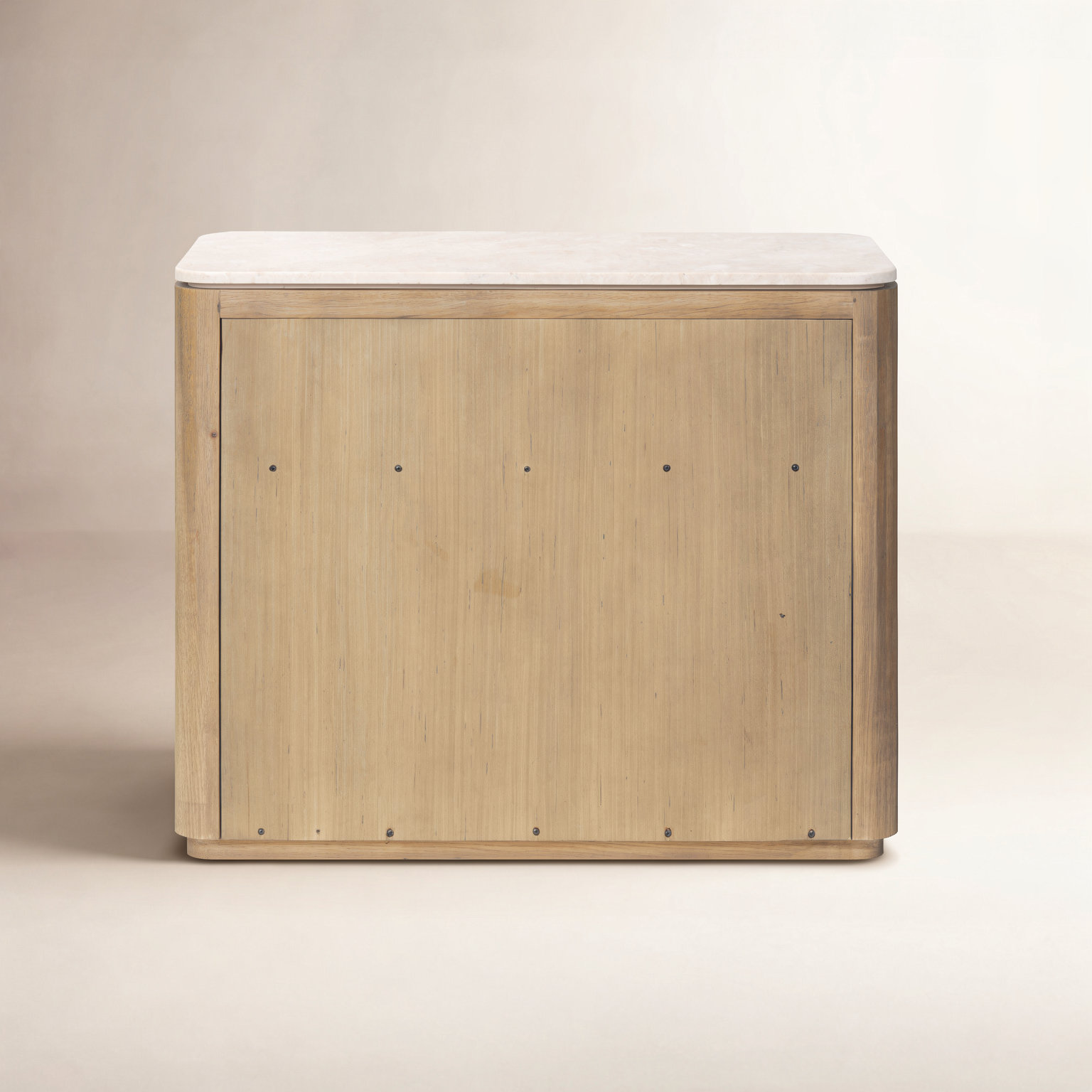 1-Drawer Nightstand with Genuine Marble
