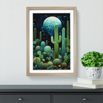 Cactus Orphism - Framed Print