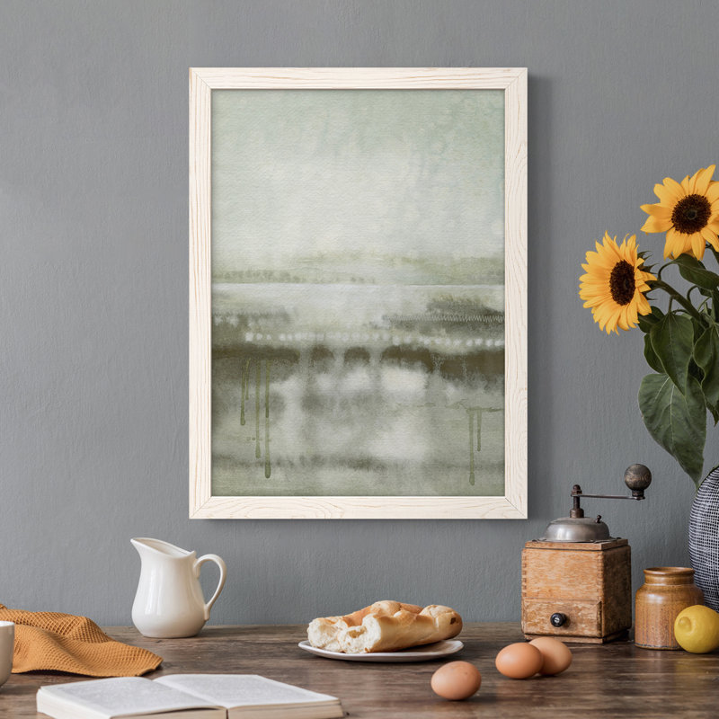Toile encadrée de qualité supérieure Wandering Terrain II - prête à être accrochée, Cadre blanc, H 20 po x l 24 po x P 1 po
