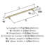 Poignée d'armoire champagne doré 8 à 13 pouces (225 mm) de centre à centre-329904446-355929055-313837478