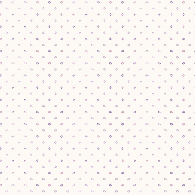 Capehart 25.4m x 53cm Matte Wallpaper Roll, Purple/White
