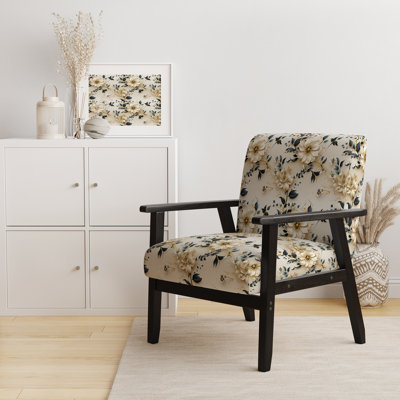 Chaise d'appoint florale Cobalt