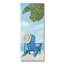 Chaise de plage botanique avec vue sur l'océan et bord de mer par Stellar Design Studio - Peinture-70554850-70554849