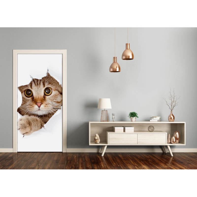 Cat Wall Door Decal