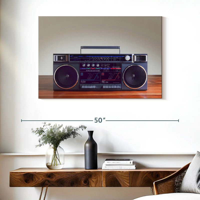 Iconic Boombox, 26" H x 39" W