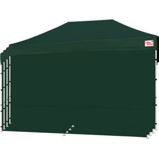 Auvent rétractable 10 x 10 x 10 x 20 Tradesparker - 3 parois latérales avec fermeture à glissière