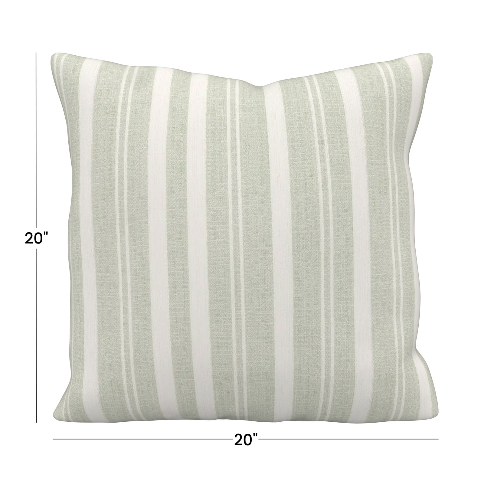 Amala 20" x 3" Sunbrella® Throw Pillow, Tranquil Sage