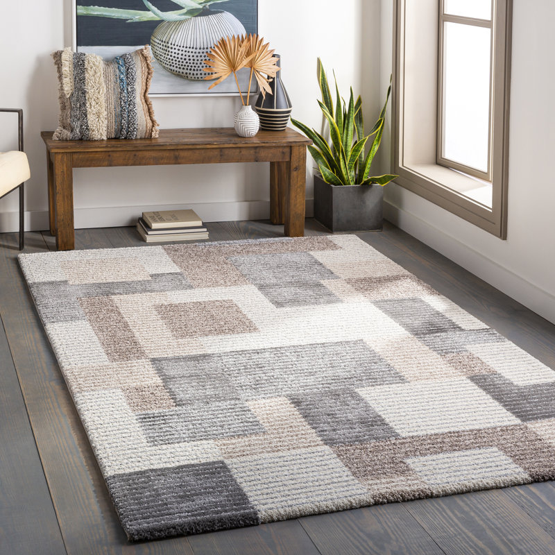 Geometric Indoor Rug, Rectangle 9' x 12'