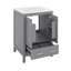 Meuble-lavabo 24 po avec lavabo, armoire de rangement avec 2 portes et un tiroir-1009466476